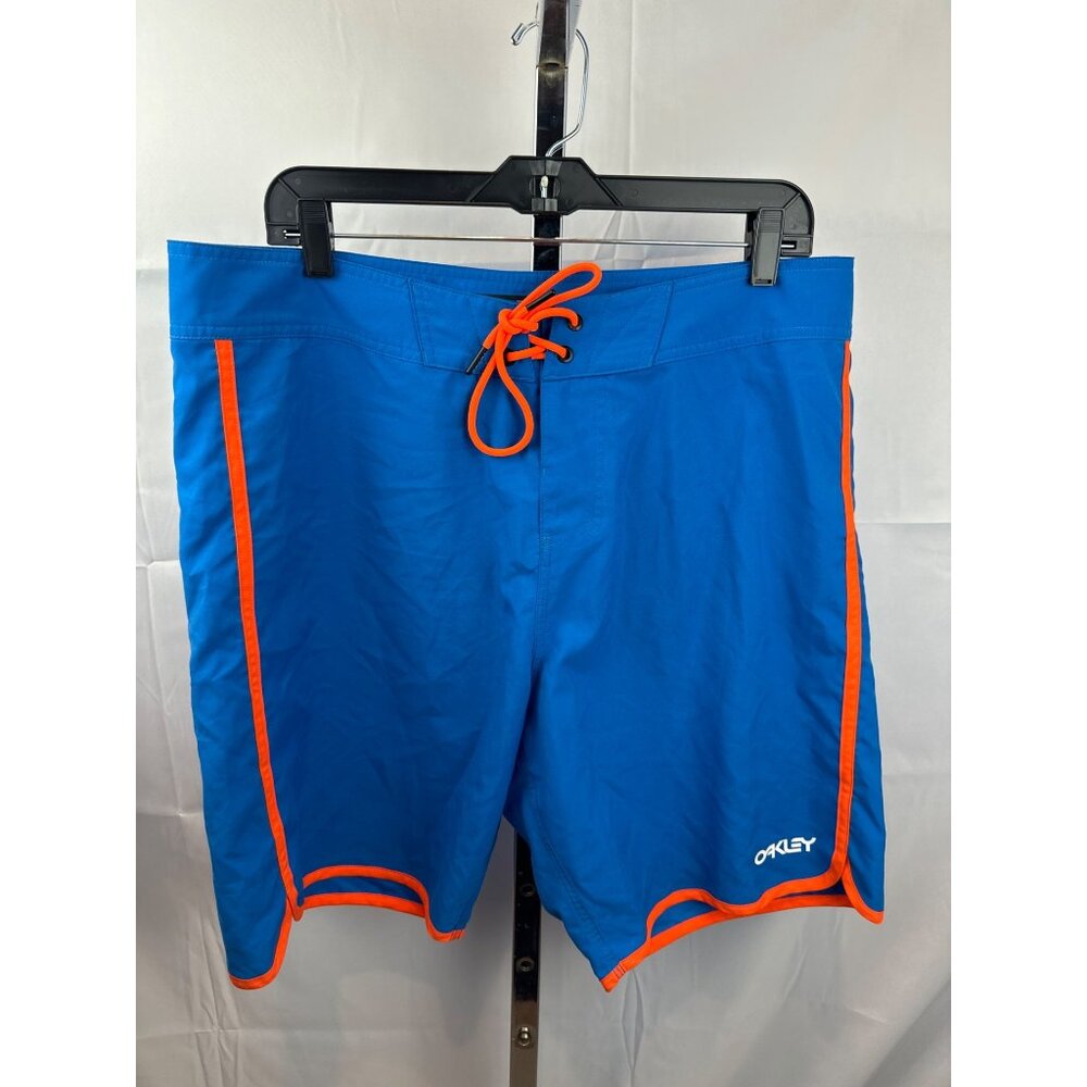 Oakley Performance Fit Blue Boardshorts US/EU 36 JPN 38 With Orange Trim & Back